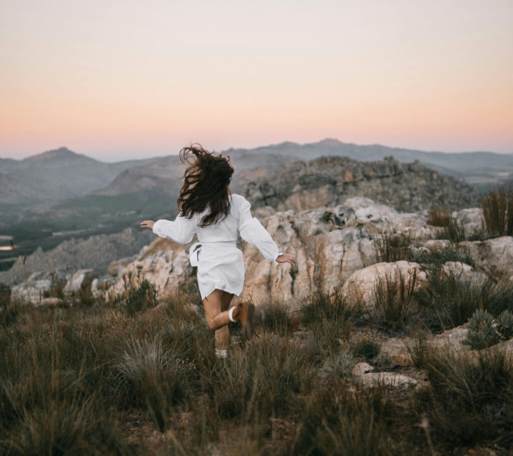 woman running