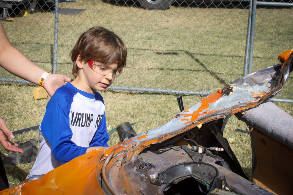 car smash activity at PDOP Pumpkin Days