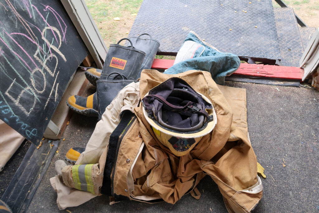 fire truck playhouse at PDOP Pumpkin Days