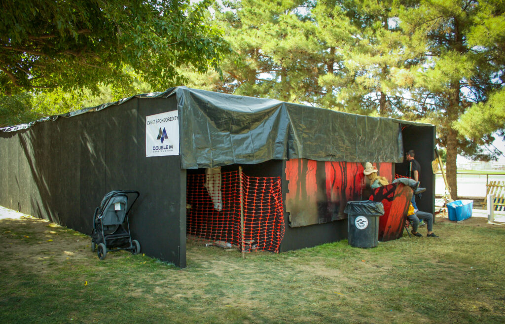 scary haunted house at PDOP Pumpkin Days