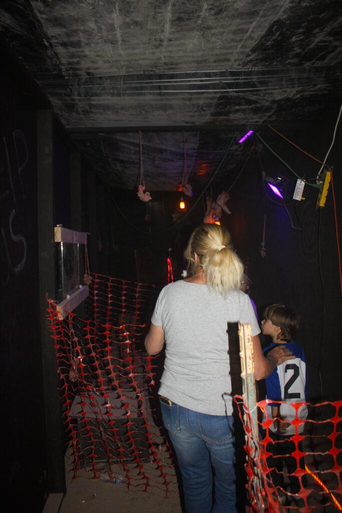 scary haunted house at PDOP Pumpkin Days