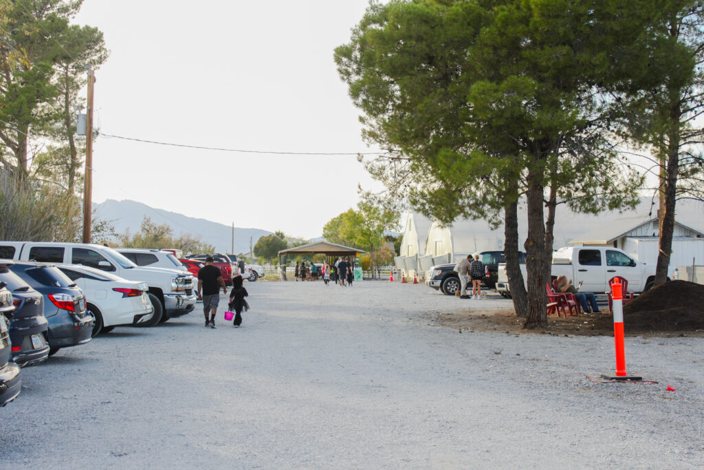 parking at pahrumpkin patch at green life produce